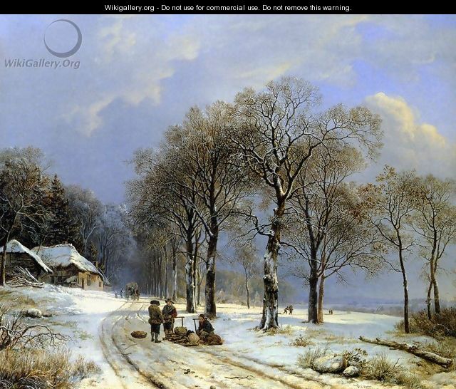 Winter landscape 1838 - Barend Cornelis Koekkoek