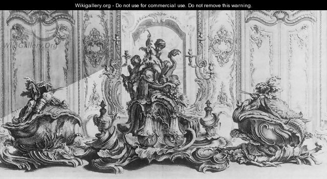 Design for a Large Centrepiece and Two Terrines in Silver 1735 - Gabriel Huquier