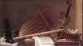 Still-Life of Musical Instruments - Pierre Nicolas Huilliot