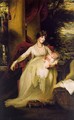 Lady Caroline Capel holding her Daughter Harriet - John Hoppner