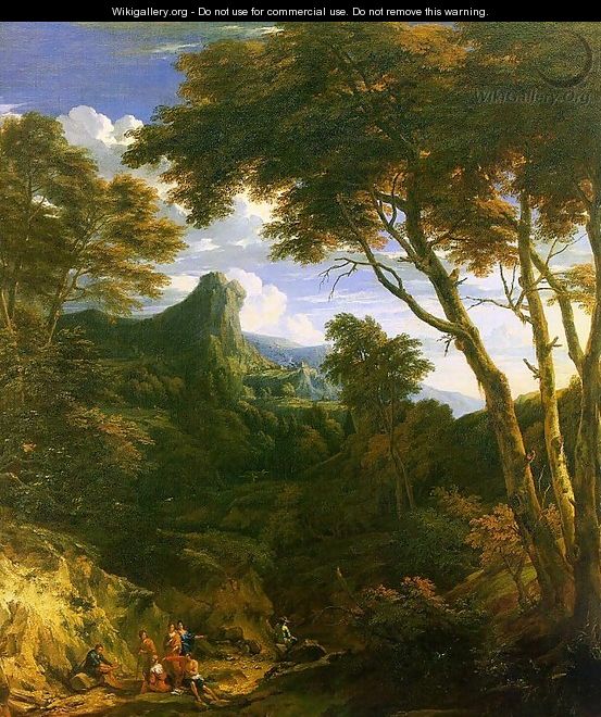 Mountainous Landscape - Jean-Baptiste Huysmans