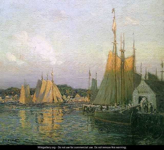 Evening in the Harbor 1910 - Wilson Henry Irvine