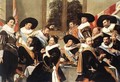 Banquet of the Officers of the St Hadrian Civic Guard Company (2) c. 1627 - Frans Hals