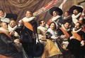 Banquet of the Officers of the St George Civic Guard Company (1) c. 1627 - Frans Hals