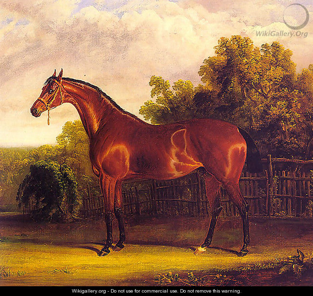 Negotiator the Bay Horse in a Landscape 1826 - John Frederick Herring Snr