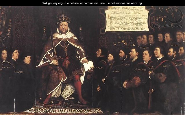Henry VIII and the Barber Surgeons c. 1543 - Hans, the Younger Holbein