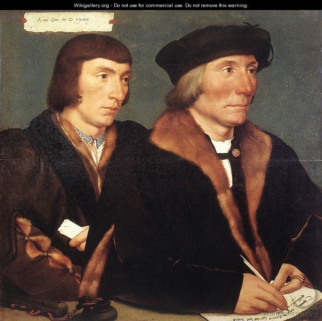 Double Portrait of Sir Thomas Godsalve and His Son John 1528 - Hans, the Younger Holbein