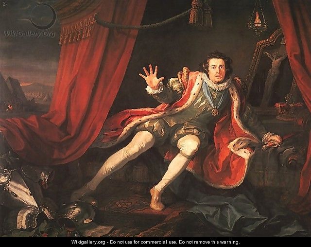 David Garrick as Richard III 1745 - William Hogarth