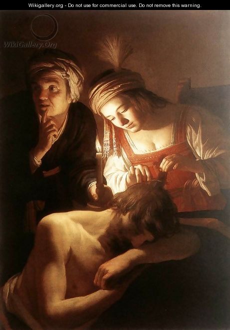 Samson and Delilah c. 1615 - Gerrit Van Honthorst