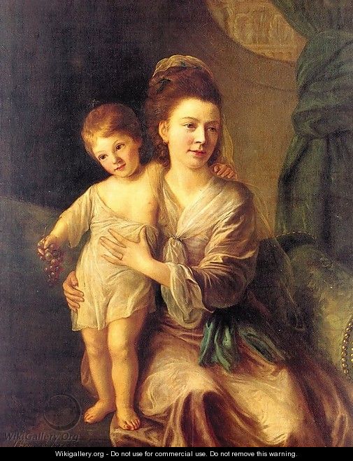 Anne Gardiner with her Eldest Son Kirkman 1776 - Nathaniel Hone