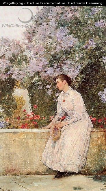 In the Garden 1888-89 - Childe Hassam