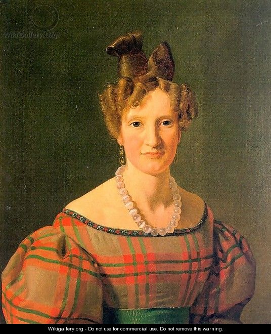 Portrait of Caroline Sophie Moller 1830 - Constantin Hansen