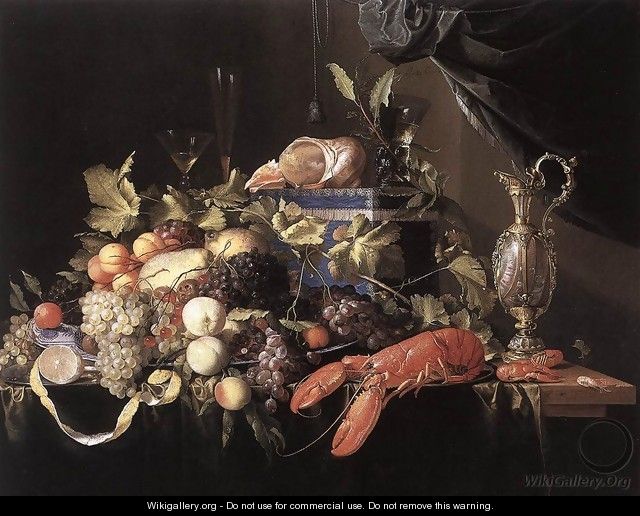 Still-Life with Fruit and Lobster 1648-49 - Jan Davidsz. De Heem