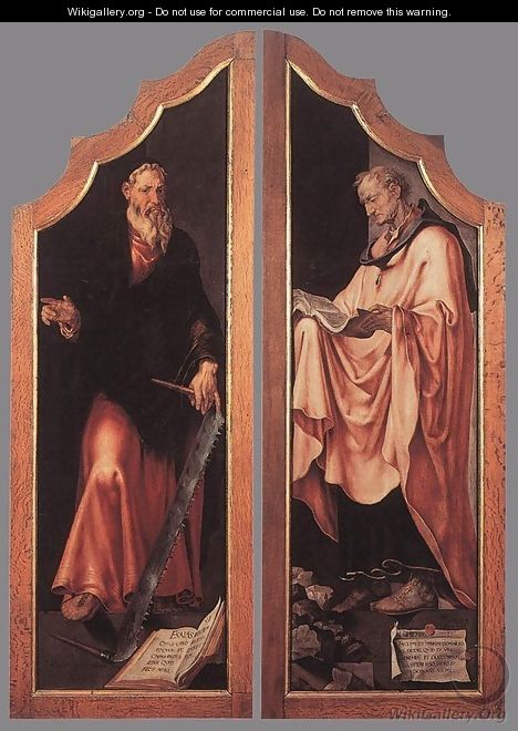 Triptych of the Entombment (closed) 1559-60 - Maerten van Heemskerck