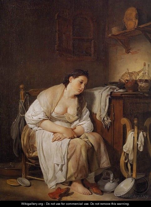 Indolence (La Paresseuse Italienne) 1756 - Jean Baptiste Greuze Indolence (La Paresseuse Italienne) 1756 - Jean Baptiste Greuze