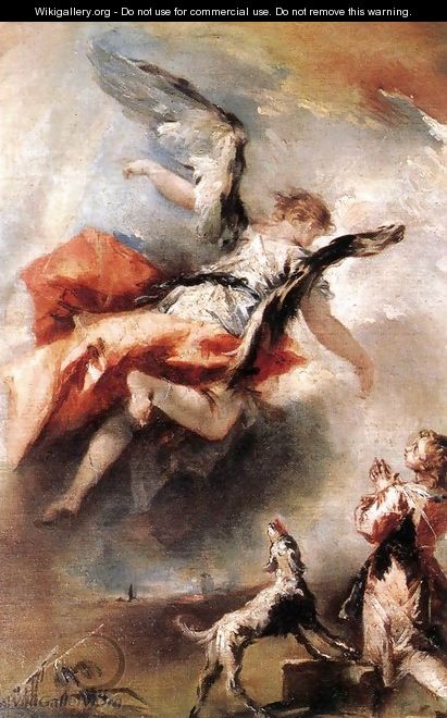 The Angel Appears to Tobias c. 1750 - Giovanni Antonio Guardi