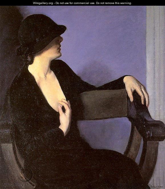 Study of a Woman in Black 1932 - Bernhard Gutmann