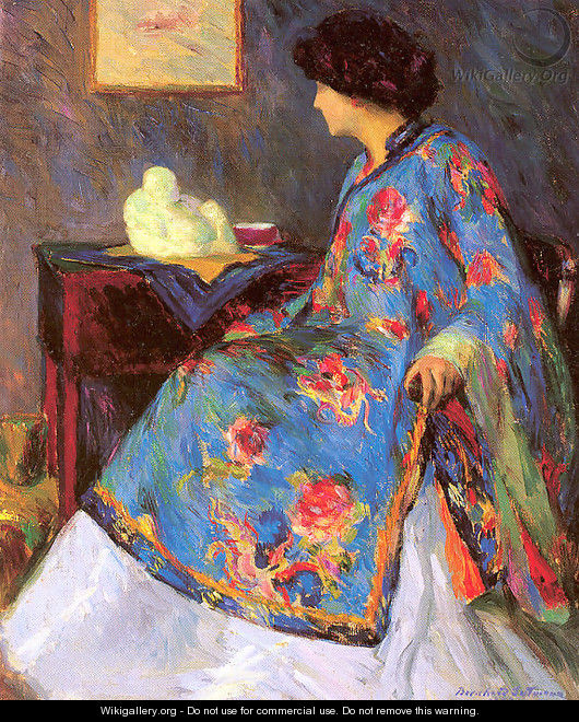 Lady in a Chinese Silk Jacket 1909 - Bernhard Gutmann