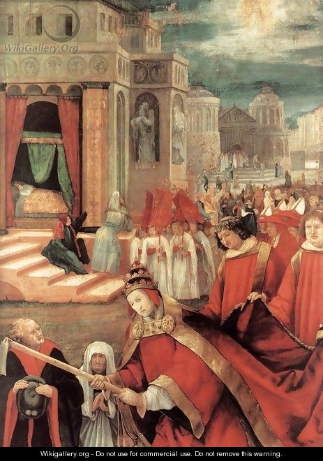 Establishment of the Santa Maria Maggiore in Rome (detail 3) 1517-19 - Matthias Grunewald (Mathis Gothardt)