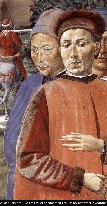 St Augustine Departing for Milan (detail 3) 1464-65 - Benozzo di Lese di Sandro Gozzoli