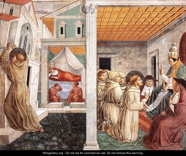 Scenes from the Life of St Francis (Scene 5, north wall) 1452 - Benozzo di Lese di Sandro Gozzoli