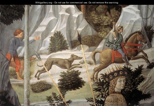Procession of the Youngest King (detail 10) 1459-60 - Benozzo di Lese di Sandro Gozzoli