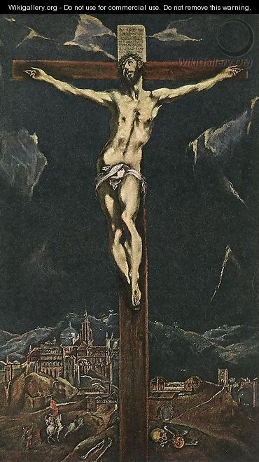 Christ in Agony on the Cross 1600s - El Greco (Domenikos Theotokopoulos)