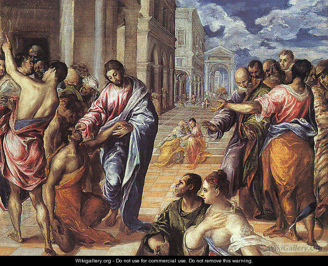 Christ Healing the Blind 1570s - El Greco (Domenikos Theotokopoulos)