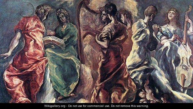 Angelic Concert c. 1610 - El Greco (Domenikos Theotokopoulos)