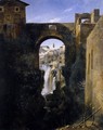 The San Rocco Bridge and the Grand Waterfall at Tivoli c. 1806 - Francois-Marius Granet