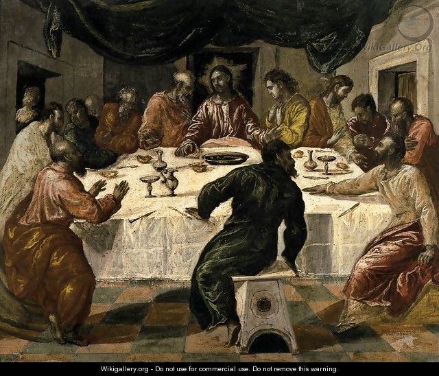 The Last Supper c. 1568 - El Greco (Domenikos Theotokopoulos)