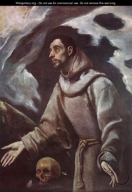 The Ecstasy of St Francis c. 1580 - El Greco (Domenikos Theotokopoulos)