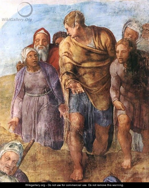 Martyrdom of St Peter (detail-2) 1546-50 - Michelangelo Buonarroti