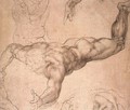 Male Figure 1530s - Michelangelo Buonarroti