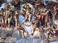 Last Judgment (detail-1) 1537-41 -  Michelangelo Buonarroti	