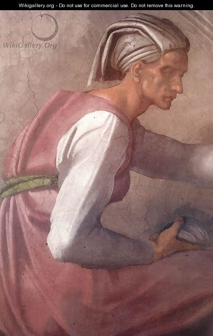 Jesse - David - Solomon (detail-2) 1511 - Michelangelo Buonarroti