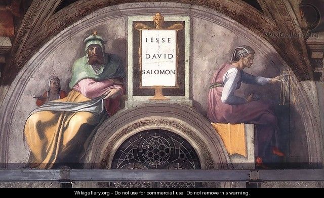 Jesse - David - Solomon 1511 - Michelangelo Buonarroti