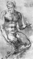 Nude Man from the Front 1510-11 - Michelangelo Buonarroti