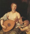 The Lute-playing Venus with Cupid after 1550 - Parrasio Micheli