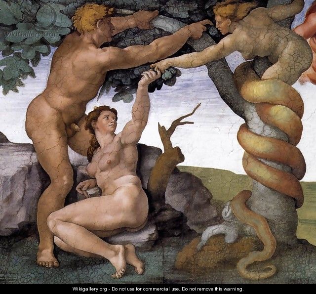 The Fall -2 1509-10 - Michelangelo Buonarroti