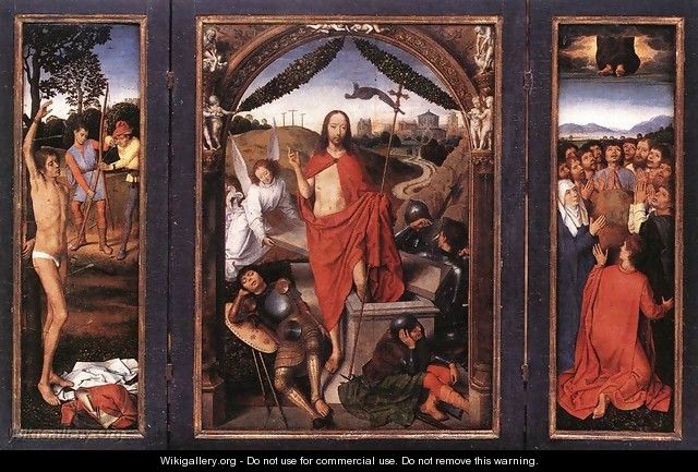 Triptych of the Resurrection c. 1490 - Hans Memling