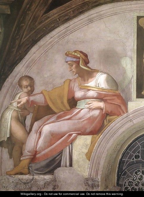 Azor - Zadok (detail-1) 1511-12 - Michelangelo Buonarroti