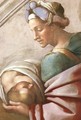 Hezekiah - Manasseh - Amon (detail-1) 1511-12 - Michelangelo Buonarroti