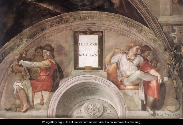 Eleazar - Matthan 1511-12 - Michelangelo Buonarroti