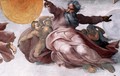 Creation of the Sun, Moon, and Plants (detail-1) 1511 - Michelangelo Buonarroti