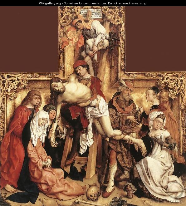 The Descent from the Cross 1500-05 - Master of the St. Bartholomew Altarpiece