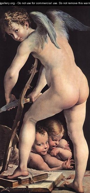 Cupid 1523-24 - Girolamo Francesco Maria Mazzola (Parmigianino)