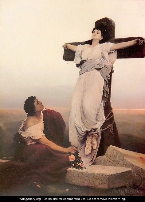 A Christian Martyr on the Cross (Saint Julia) - Gabriel Cornelius Ritter von Max