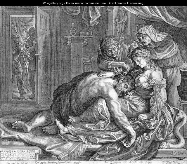 Samson and Delilah c. 1613 - Jacob Matham