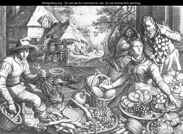 Market Scene 1603 - Jacob Matham